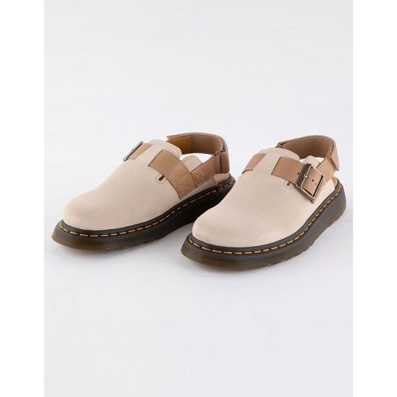 Dr. Martens Jorge II Sandals Size 12 Parchment Beige Suede NEW Men’s Mule Clog - Picture 1 of 8